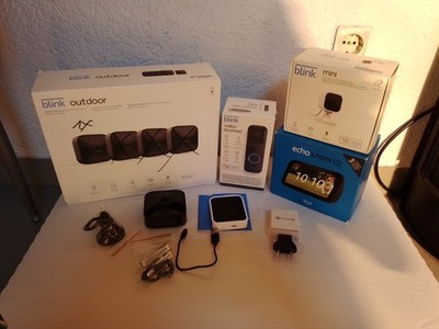 Blink Outdoor Camera + Video Doorbell + Mini Kamera + Echo Show 3. Generation