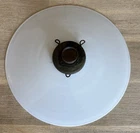 Vintage Milk Glass Saucer Light Shade 10”