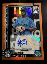 2025 Topps Pro Debut #PD-62 Lazaro Montes Orange Foil Auto 18/25 AquaSox Mariner