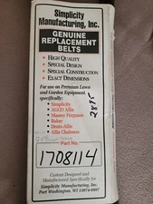 SIMPLICITY BELT #1708114 GENUINE, NEW OLD STOCK