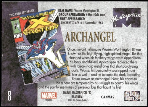 2024 UD MARVEL MASTERPIECES '92 PLATINUM CANVAS SINGLES - YOU PICK - Picture 8 of 88