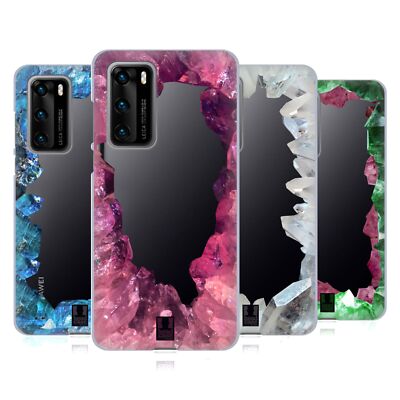HEAD CASE DESIGNS CRYSTAL FRAME PRINTS SOFT GEL CASE FOR HUAWEI PHONES 4
