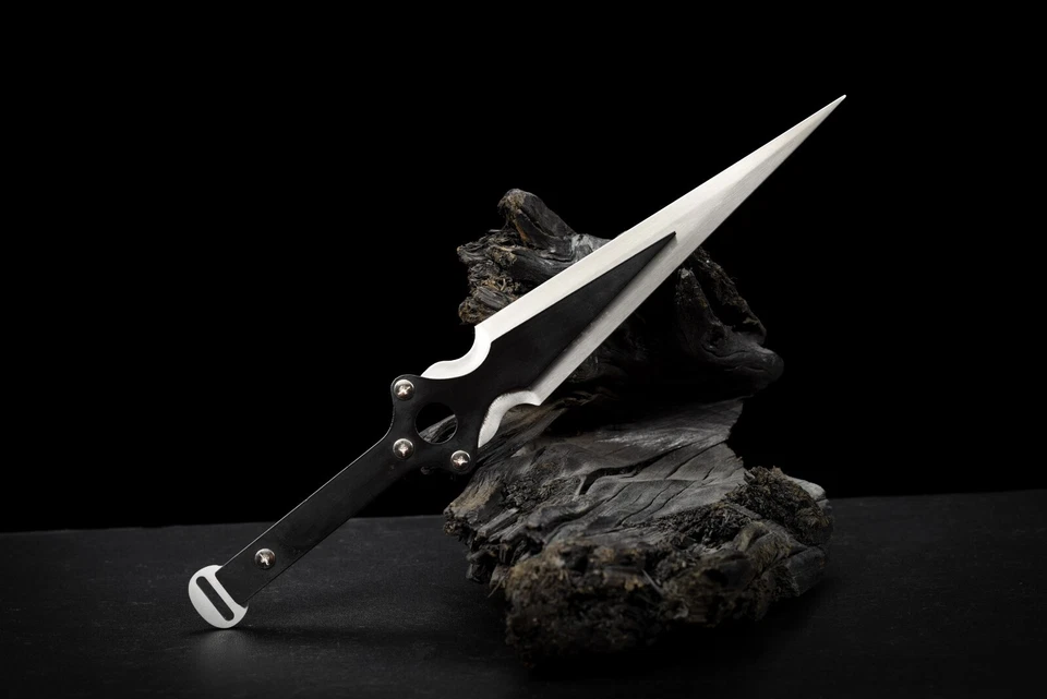 SR 1045 Carbon Steel Short Dagger for Joker's Dagger With Free Leather Scabbard - Image 2 of 4