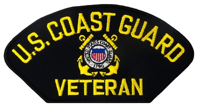 US Coast Guard Veteran Embroidered Patch (E51) 6'' x 3'' Patch 92000