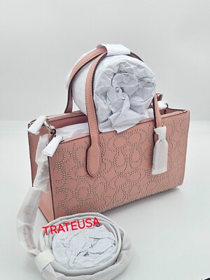 NWT Coach Nina Small Tote Bag With Signature Rivets CX266 Pink