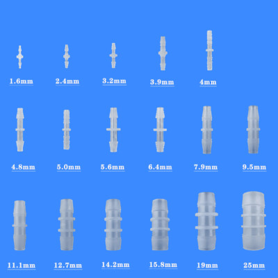 #ad #ad Plastic Barbed Connector Pipe Hose Joiner Tubing Fittings Air Fuel Water Petrol $96.69