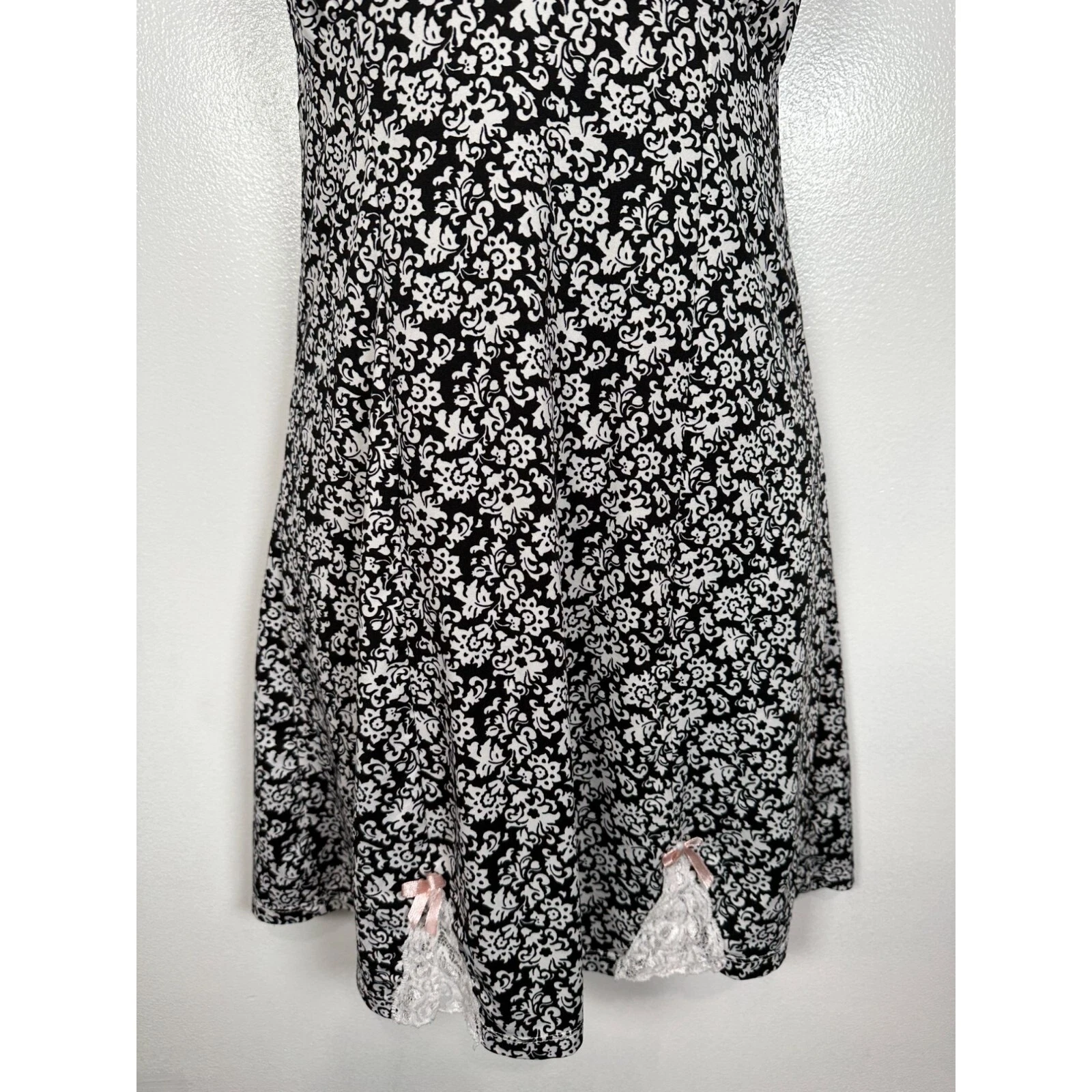 VALENTINO Abito Marilyn Monroe Piccolo Cami floreale donna nero bianco sexy sweetheart