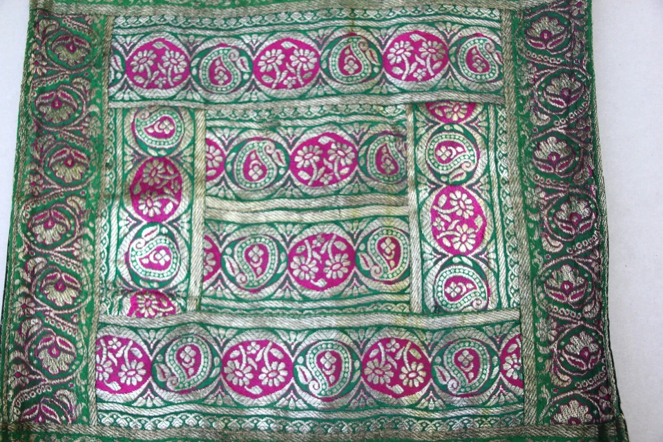 Enveloppe de coussin tissu indien - Photo 3/4