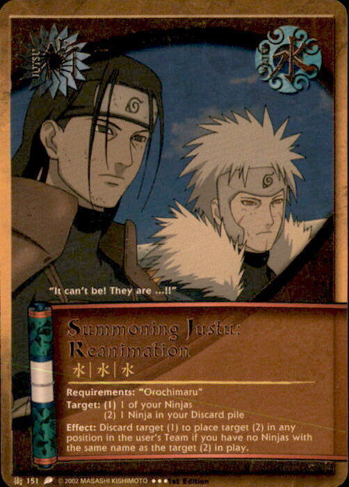 Summoning Jutsu: Reanimation - 151 - NM - 1st Edition - Foil - Naruto –  Squeaks Game World