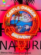 20" Castle Danger Brewery Neon Sign Light Lamp HD Vivid Printing Beer Bar Pub MS