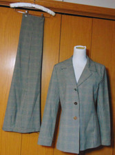 DONCASTER WOMENS BROWNISH TWO PIECE PANTS SUIT BLAZER PANTS JACKET PANTS 8