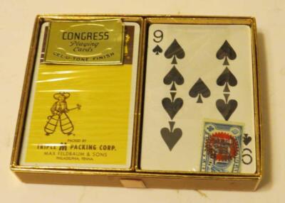 rare congress playing cards Deck Of #606 Rockwood Native Indian In Yellow B Antique 1929 Congress Bridge Playing