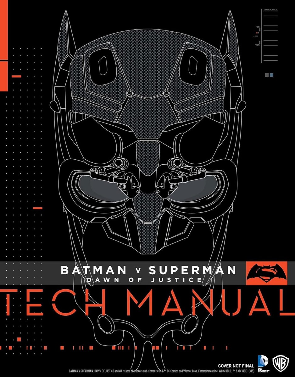 Batman V Superman Dawn Of Justice Tech Manual Hardcover Book BVS