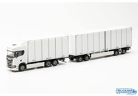 Herpa Scania CS20HD Schwedencombi Weiß 315319