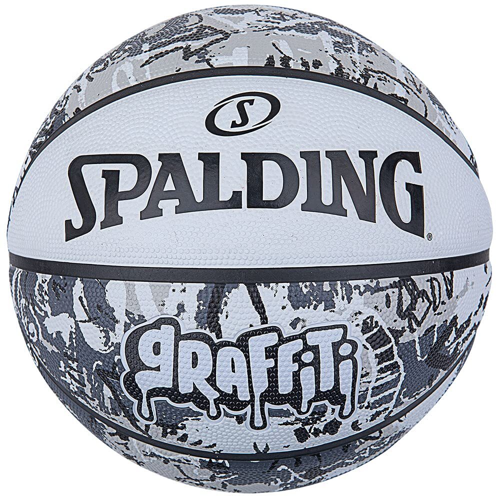 New Spalding 84-375Z Basketball Graffiti White No. 7 Ball New Spalding 84-375Z Basketball Graffiti White No. 7 Ball