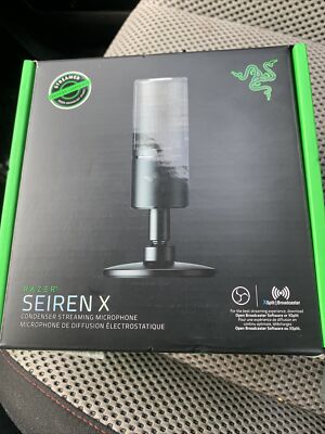 Razer Seiren X Black USB Streaming Microphone built-in Shock Mount