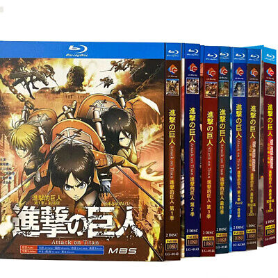 Attack on Titan The Complete Season 1-5 進撃の巨人 Blu-ray BD 12 Disc English  Sub | eBay