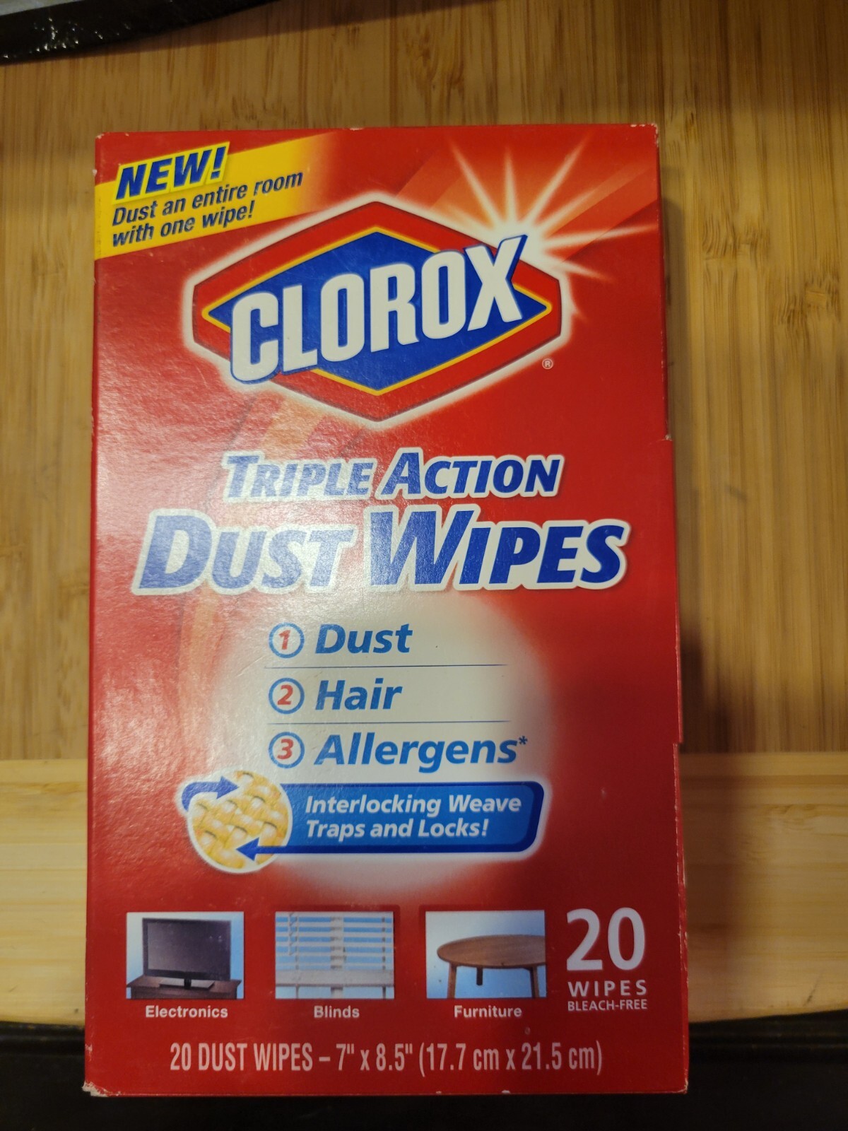 Clorox Triple Action Dust Wipes 20 Count Interlocking Weave 44600313139