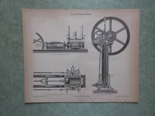 Generatore di corrente a gas stampa 1897 Meyers Konversations-Lexikon