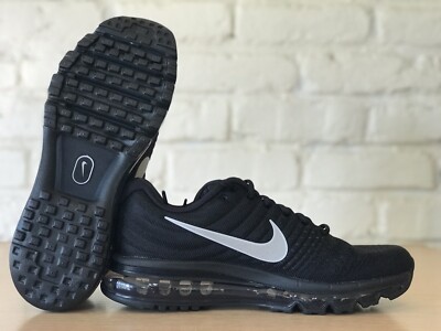 Nike Air Max 2017 Black Anthracite Grey White 849559-001 Men Sz 8