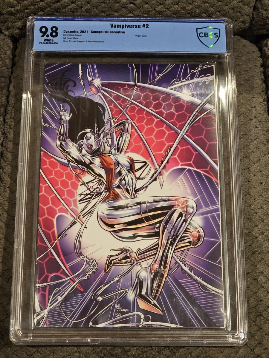 Vampiverse #2 Sanapo 1:7 Ratio FOC Virgin CBCS 9.8 Dynamite 2021