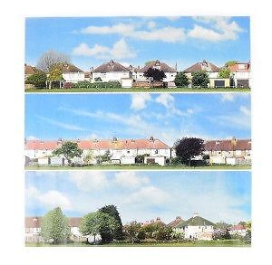 Gaugemaster GM707 Housebacks Photo Backscene OO Gauge