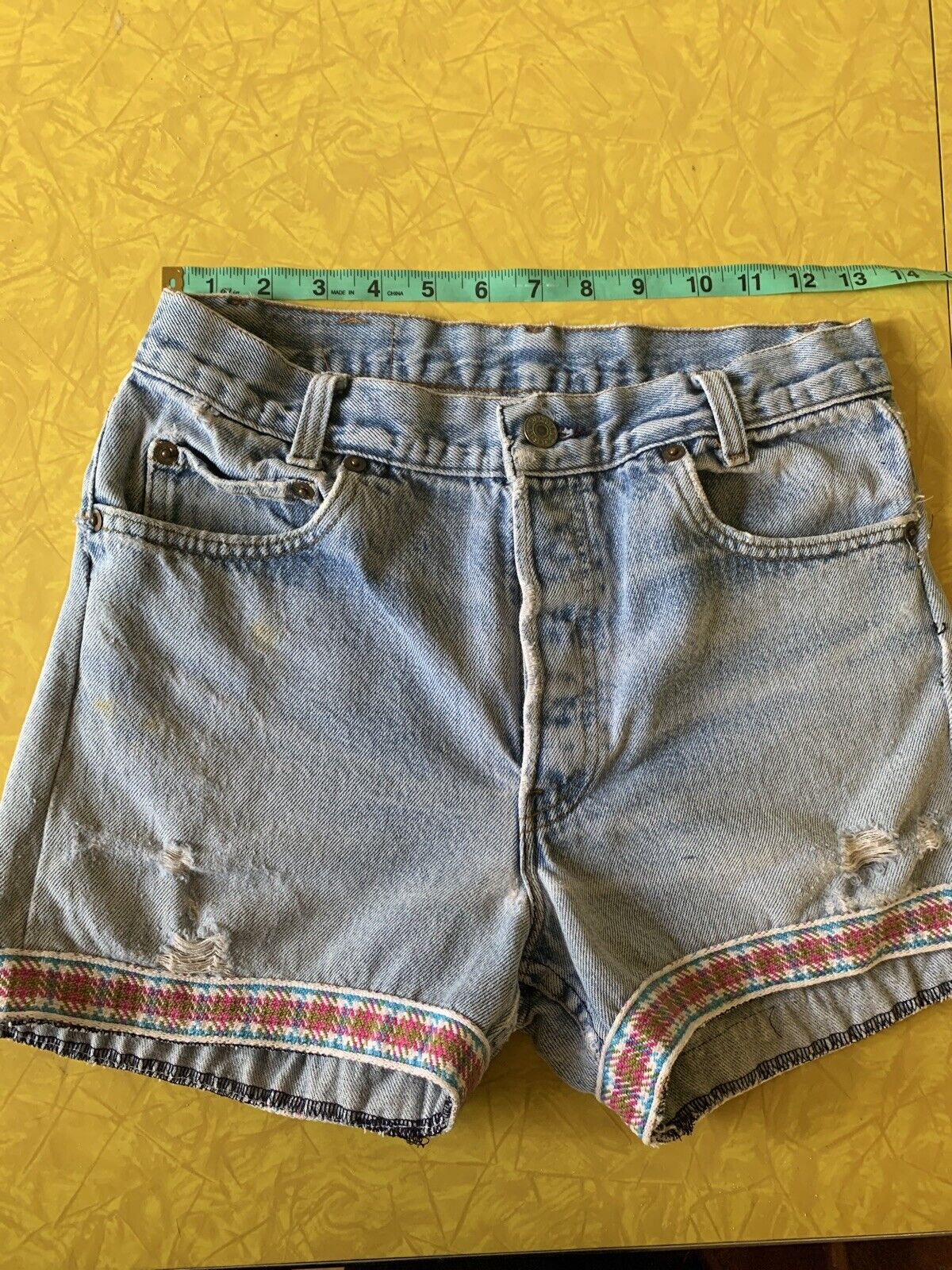 Levi 501 Jeans Cutoff Shorts Vtg Denim 60s-70s  D… - image 4