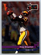 1993 Wild Card Troy Drayton Rookie Stat Smashers Insert RC #SS-38. rookie card picture