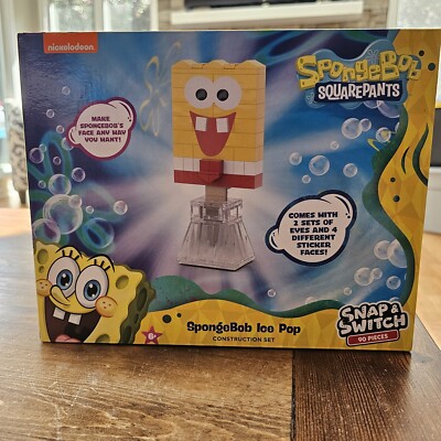 SpongeBob SquarePants Ice Pop Snap & Switch Building Set New Nickelodeon