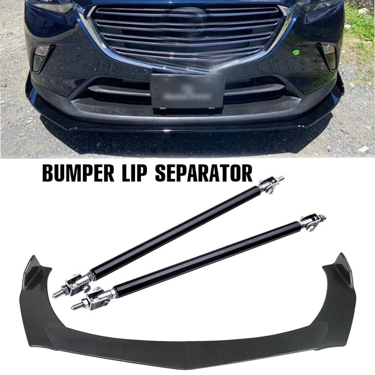 For Mazda CX-3 CX-5 CX-7 Front Bumper Lips Spoiler Spoiler Chin