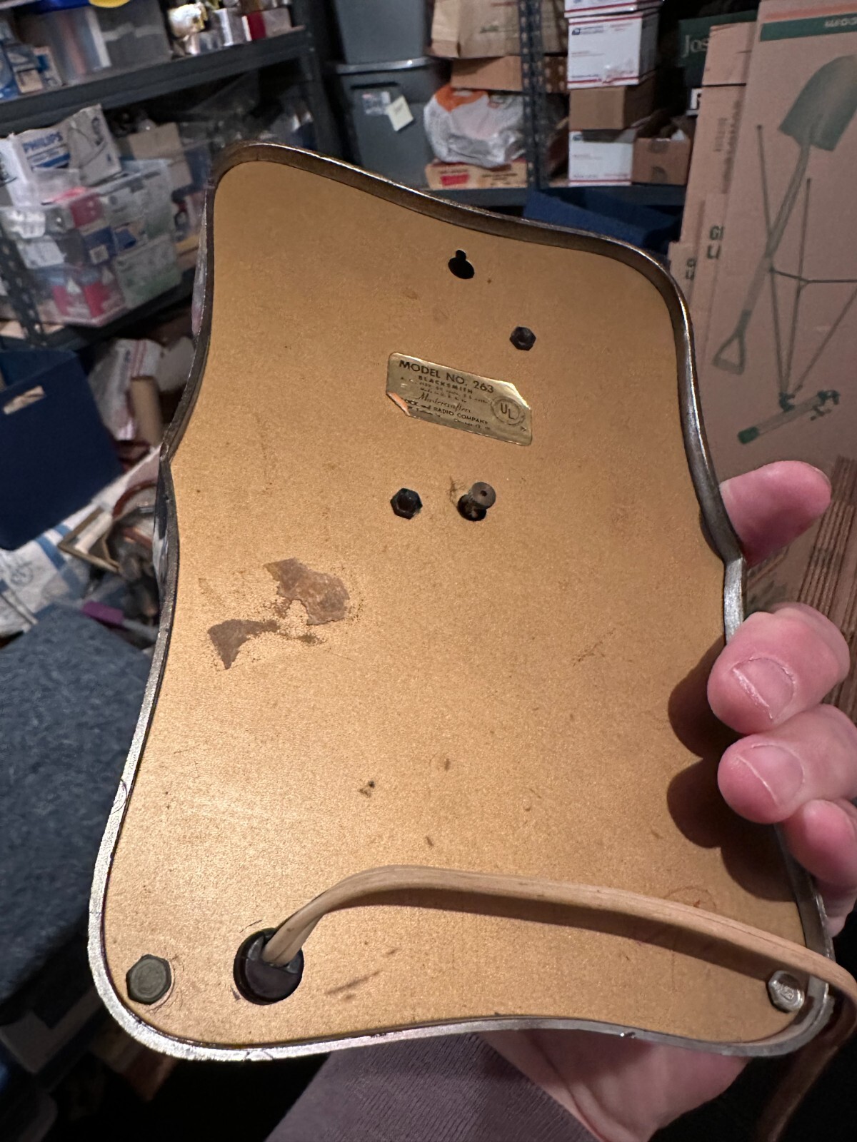 OLD Vintage Mastercrafters Blacksmith No 263 Animated Wall Clock Parts