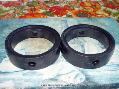 2 NEW TRI-CLOVER B51-4-42-E VALVE GASKET 4'' B51442E FREE SHIPPING! 