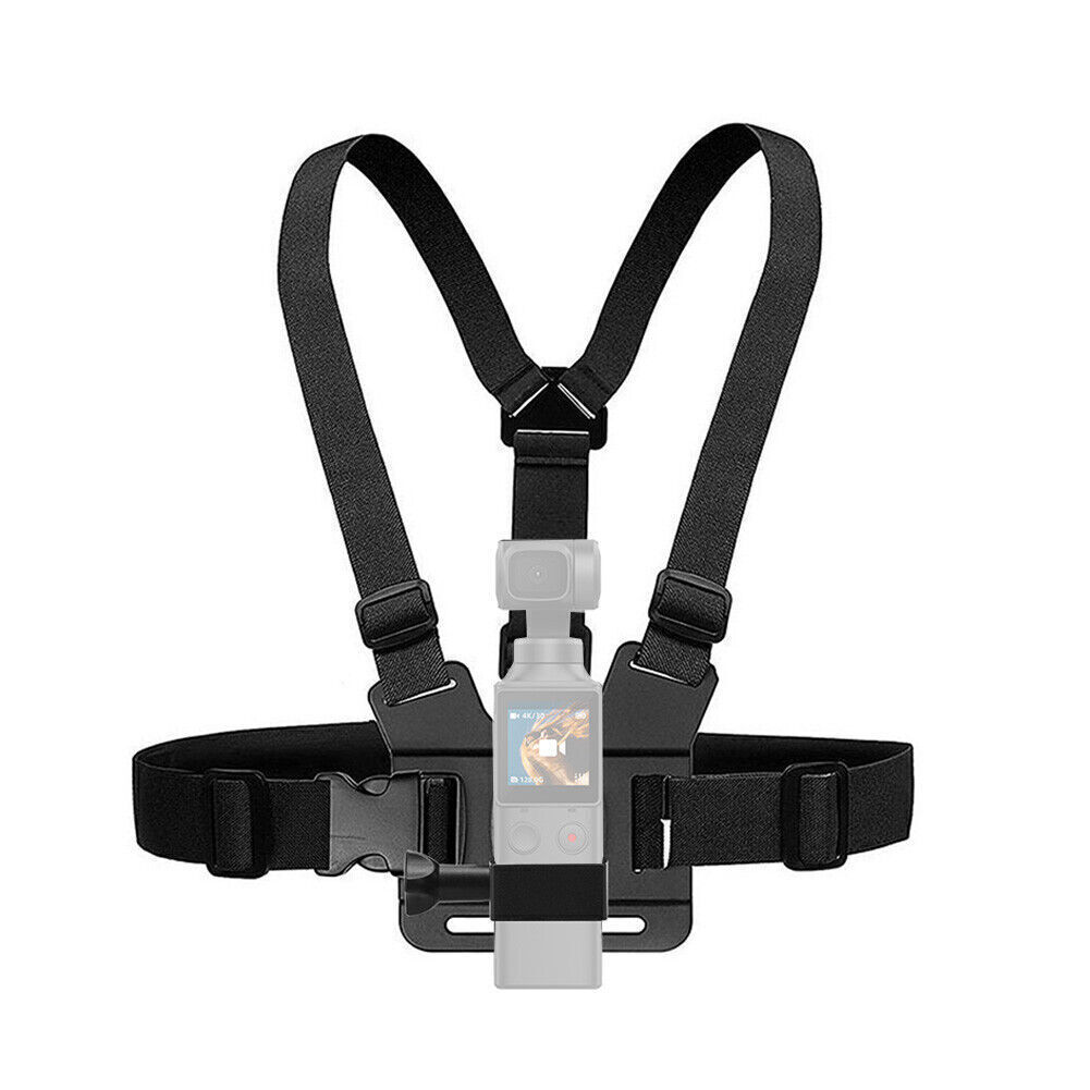 Black Cloth Ball Head Camera Adjustable Double Shoulders Chest Strap Accessory