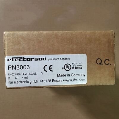NEW IFM PN3003 Pressure Sensor In Box Expedited Shipping