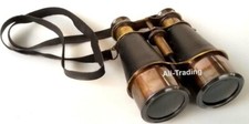 Nautical Replica Vintage Binocular With Leather Free Vintage Brass Binocular