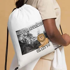 Drawstring Bag with Kid-Friendly Designs: Perfect for school, sports, and advent