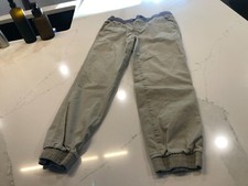 Cat Jack Boys 16 Khaki Brown Joggers Chino Pants Elastic Waist