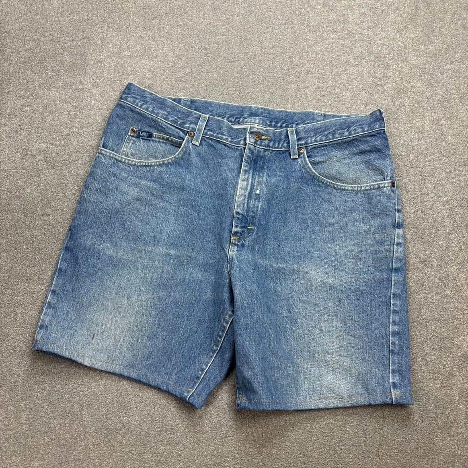 Pantalones Cortos de Denim Lee Adulto W38 Azul Carpintero Relajado Hip Hop Ropa de Trabajo Para Hombres Foto 2 de 4