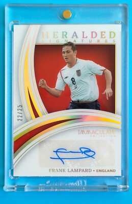 2022-23 Panini Immaculate Soccer Heralded Signatures Frank Lampard