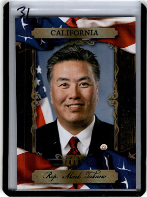 2023-24 Fascinating Cards Congress Chrome Foil Short Print Mark Takano