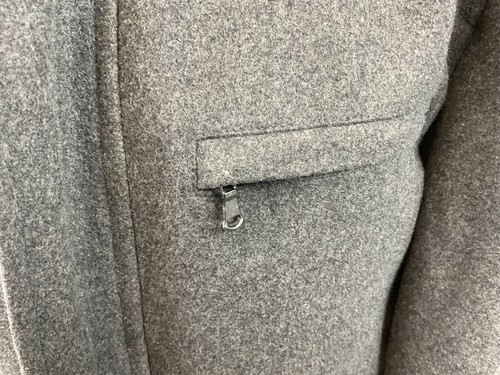 Jaeger XL Grey Overcoat Wool Blend Winter Overcoat - Picture 13 of 19