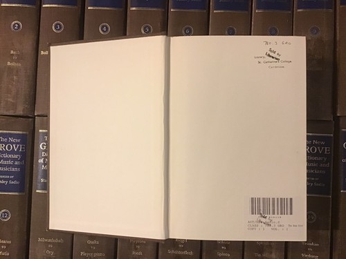 1980 COMPLETE SET 20 Vols New Grove Dictionary of Music and Musicians Sadie Hb G - Picture 5 of 8