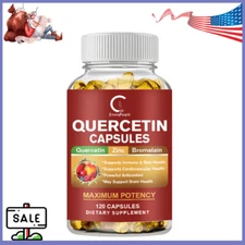 120Caps Quercetin 1000Mg Bromelain Zinc Natural Immune Support Supplement
