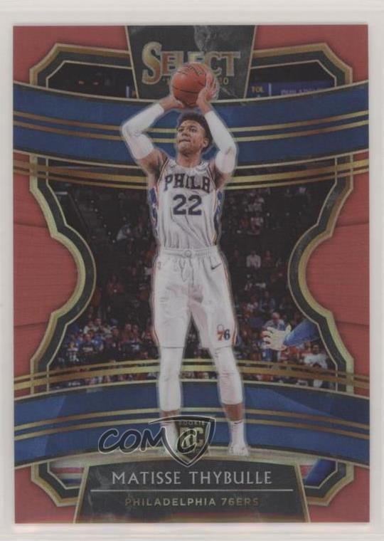 2019 Panini Select Concourse Red Prizm /199 Matisse Thybulle #97 Rookie RC 0m52