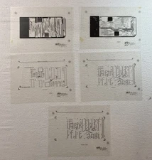 Litton Western Research 1985 PWB Silkscreen + Negatives Film Set CS205834-01 PCB