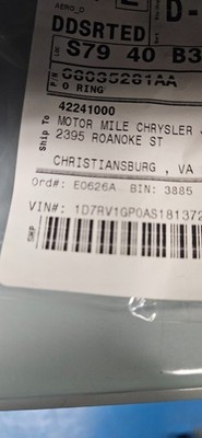 Genuine Mopar A/C Line O Ring 68035281AA