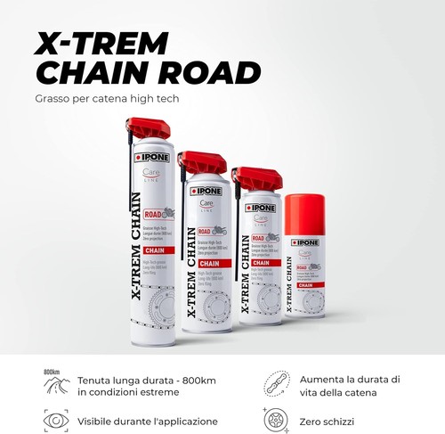 IPONE Grasso per Catene Moto su Strada X trem Bottiglia Spray con Diffusore - Foto 7 di 24