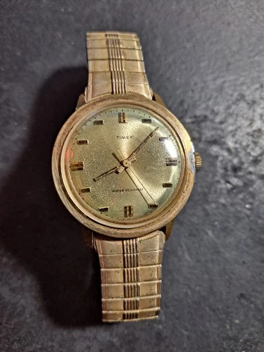 Vintage Mens TIMEX MARLIN Mechanical Watch 26060 2472 Project As Shown!