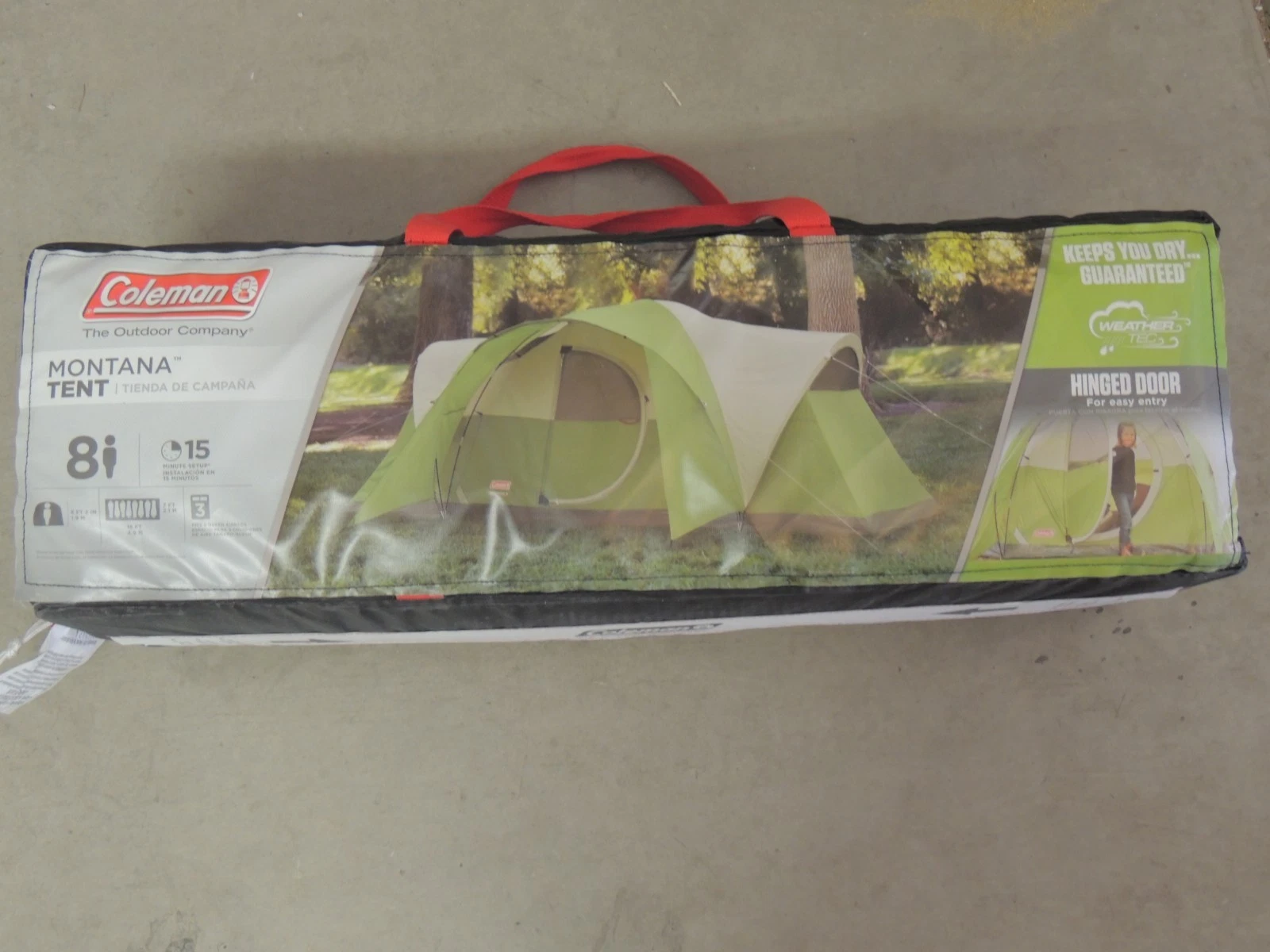 Coleman Montana 8 Person Dome Tent w Hinged Door