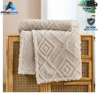 Kuscheldecke Flauschig Beige 150X200 Cm Warme Fleecedecke FüR Bett Sofa MäDchen